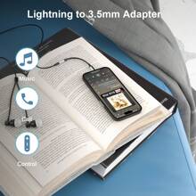 1pc Apple Lightning To 3.5mm Headphone Jack Audio Converter Adapter - Grey - View 4