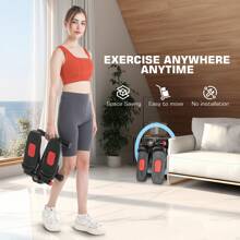 Exercise Stepper, Small Pedal Machine, Specially Designed For Family Sports. Portable, Quiet To Use, Hydraulic Fitness Stairs With Resistance Bands, Calorie Counts Can Weigh Up To 330lbs.Fitness Essentials, Without Battery