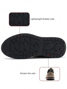 Anti-Crush Steel Toe Casual Safety Shoes, Fashion, Lightweight, Soft, Durable, Suitable For All Seasons, Men's Sports Sneakers