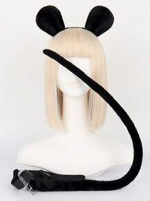 1 Băng đô tai chuột chân thực, Phụ kiện cosplay chuột Hamster, Đạo cụ biểu diễn - Nhiều màu - Xem 3