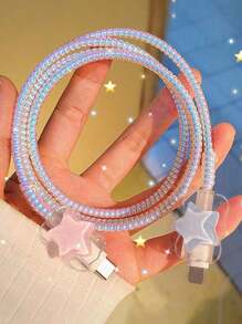 兼容 20W快充数据线保护套数据线收纳保护套装4件套数据线保护套充电器保护套 - 彩色 - 查看 2