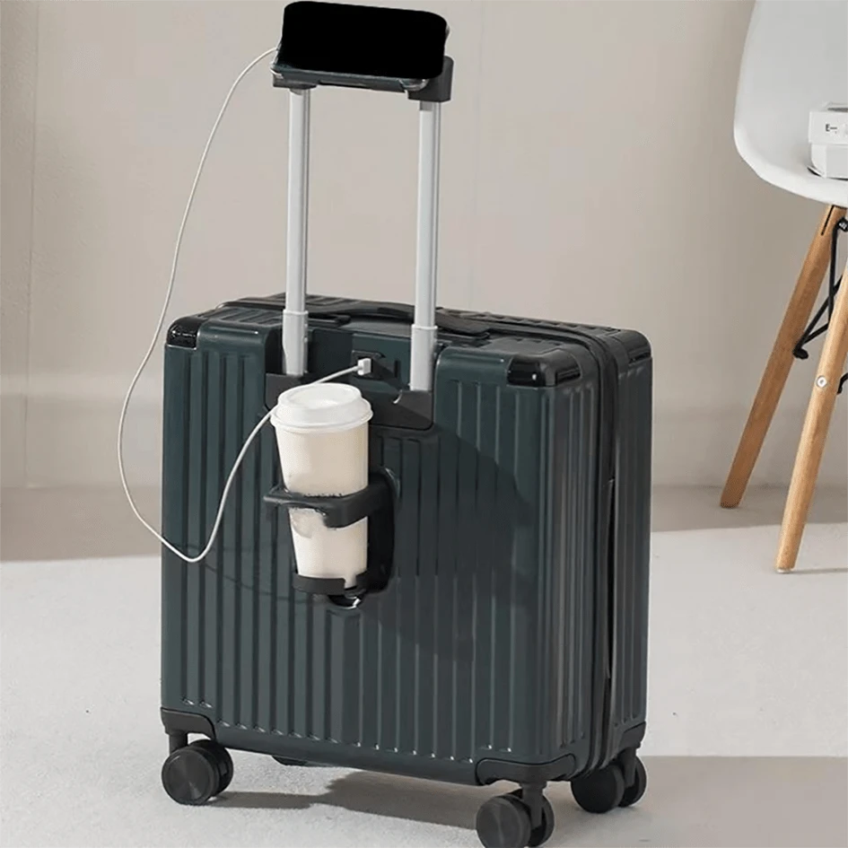 18" Carry On Luggage Suitcase Hardside Lightweight PC Travel Suitcase