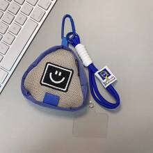 Cute Funny Little Black Person Hanging Bag Phone Case Short Strap Handheld Mini Purse Weird Expression Earphone Case Jeans Waist Bag Card Holder Mini Change Purse Gift For Men And Women Gifts For Mother, Family, Friends, Birthday, Holiday Phone Charm, Phone Chain