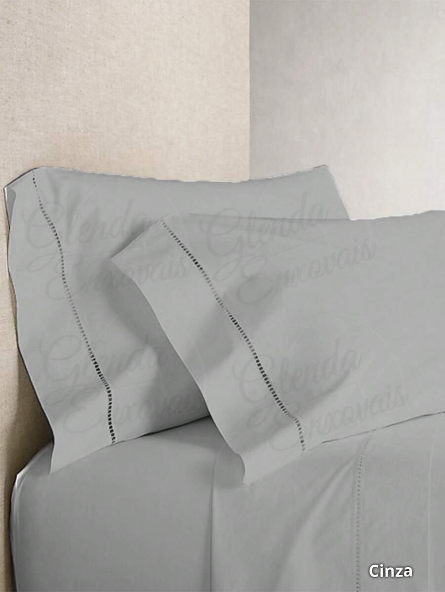 Percal Flex 400 Thread Count Loose Pillowcase - 灰色 - 查看 1