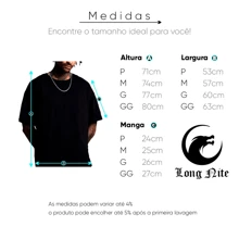 Camiseta Oversized Streetwear Trap Rap Underground LongNite Lisa - Branco - Visão 3