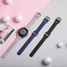 Pacote com 3 pulseiras finas compatíveis com Samsung Galaxy Watch 6 Band/Galaxy Watch 7 Band/Galaxy Watch 5 4 Band, Galaxy Watch 6 4 Classic/5 Pro/Watch 3/Active 2 Band, pulseira esportiva de silicone de 20 mm para mulheres e homens