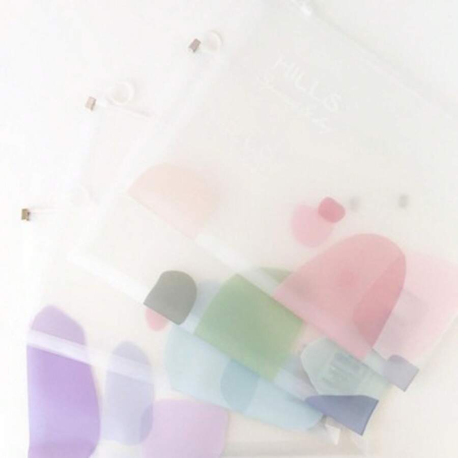 A4 Document Organizer Folder With Closure - 4 Pieces - 形狀 - 查看 1
