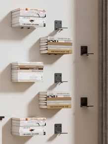 1 kệ sách vô hình, kệ nổi ẩn, kệ lưu trữ sách treo tường, trang trí tường, trang trí phòng thẩm mỹ, phòng khách, phòng học, văn phòng, phòng ngủ lưu trữ và sắp xếp - Nhiều màu - Xem 1