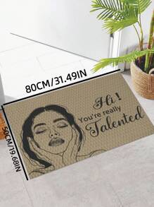 1 tấm thảm chùi chân, thảm chùi chân trong nhà chống trượt thời trang cho nữ, thảm chùi chân ngoài trời cho phòng khách, phòng ngủ, phòng tắm, trang trí nhà bếp - Nhiều màu - Xem 10