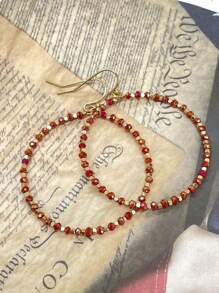 歐美風水晶耳環波西米亞吊墜,多用途、時尚,適合派對、情侶和朋友 - 彩色的 - 查看 4