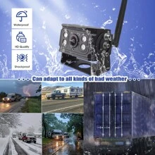 1 套 7 英寸 IPS 720P 高清广角摄像头无线备份监控系统套件适用于卡车 RV 工程车辆