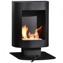 HOMCOM Fireplaces - Black - View 2