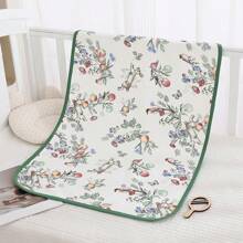 1pc 100% Cotton Waterproof & Breathable Reusable Incontinence Pad, Baby Crib Mattress Protector, Stroller, Bassinet, Car Seat, Menstrual Pad, Elderly Care, Pet Mat, Suitable For Children Dorm, Back To School