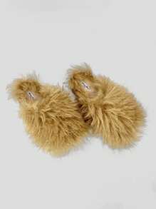 Pantuflas cómodas y esponjosas RevReaL - Zapatos de casa suaves y aterciopelados unisex (disponibles en negro, naranja, fucsia, beige, camello, marrón) - Beis - Ver 5