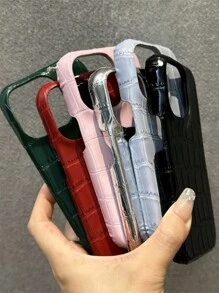 1件奢華仿鱷魚皮手機殼，可客製化姓名，手工秋季新品，返校季，學院風，聖誕驚喜禮物送給女兒/母親/家人/舞會/婚禮，聖誕襪填充禮物，創意極簡時尚手機殼，完美禮物，第一個聖誕禮物，教師節禮物，贈品，客製化禮物，客製化文字，個性化/客製化禮物，客製化意義聖誕禮物，個性化商店 - 綠色 - 查看 4