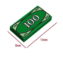 Set de construcción de joyas con lingotes de oro, billetes falsos de dólar y moneda, regalo perfecto para aficionados como vacaciones.