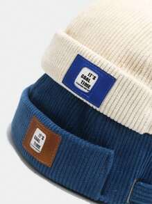 1pc Men's Acrylic Brim-Less Bucket Hat, Ideal Gift OptionMen's Sun Hat Summer Hat, Suitable For Summer Outdoor Activities Such As Hiking And Fishing