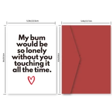 1 Tấm Thiệp Kỷ Niệm Vui Nhộn Dành Cho Anh Ấy Và Cô Ấy, Thiệp Ngày Lễ Tình Nhân Tinh Nghịch, Thiệp Giáng Sinh Dễ Thương, Thiệp Sinh Nhật Độc Đáo Cho Chồng Vợ Bạn Trai Bạn Gái, Giáng Sinh - Nhiều màu - Xem 2