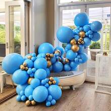 139 件沙色、白色、玫瑰色、红色、橙色、黄色、蓝色、黑色、粉色、紫色、棕色、绿色乳胶花环气球，适用于婚礼、生日、新娘送礼会、单身派对装饰、性别揭示、派对装饰、室内和室外装饰 - 彩色 - 查看 11