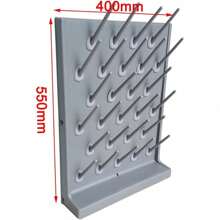 SHZICMY 2 Pack Rack De Secado De Laboratorio 27/52 Pegs Rack De Cristalería De Laboratorio PP Rack De Secado Escritorio De Montaje En Pared Fuente De Laboratorio De Secado Rack De Secado Equipo De Limpieza De Bastidor De Secado Para Utensilio De Laboratorio Escolar (27 Pegs-2PCS) - Dark Grey - View 2