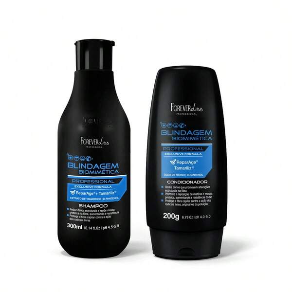 FOREVER LISS Kit Shampoo e Condicionador Blindagem Capilar Forever Liss
