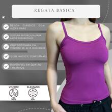 Kit 3 Basic Plain Viscose Mesh Blouse Tank Top - 苔蘚綠/海軍藍/白色 - 查看 2