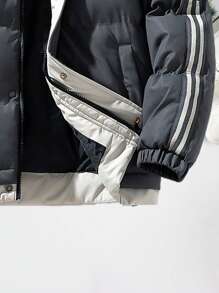 Men's Simple Commuter Casual Padded Padded Coat, Fall/Winter 2024