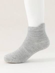 3 Pairs Classic Black/White Unisex Baby/Toddler Soft Ankle Socks, Suitable For All Seasons - White - View 9