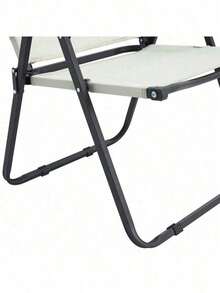 1-Piece Folding Outdoor Chair For Indoor, Outdoor Camping, Picnics, Beach,Backyard, BBQ, Party, Patio, Beige - 米色+牛津+Modern-1 - 查看 9