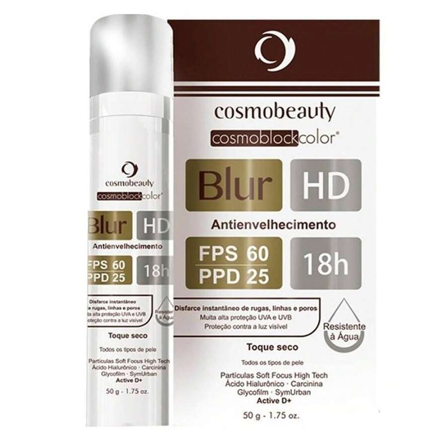Cosmo Blur Hd FPS60 18h Protection Cosmobeauty FPS PPD 25 50g - 自然的 - 查看 1