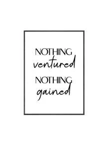 1pc Văn bản động lực Nghệ thuật tường Trích dẫn Tranh vải Áp phích và bản in Hình ảnh tường Bắc Âu cho phòng khách Trang trí nhà Không có khung - Nhiều màu - Xem 23