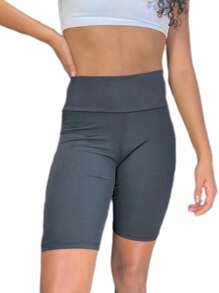 WOMEN'S PLUS SIZE BERMUDA SHORTS WITH ZERO TRANSPARENCY AND REINFORCED STITCHING - Negro - Ver 3