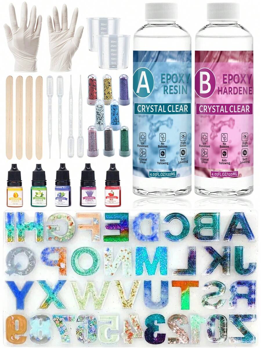 Epoxy Resin Kits For Beginners, Resin Jewelry Making Kit With Molds And