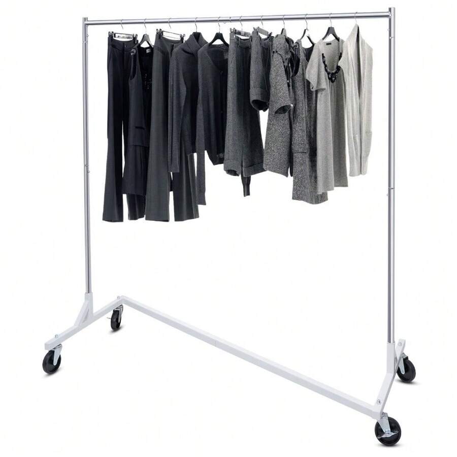 Industrial Grade ZBase Garment Rack Rolling Clothing Rack Storage