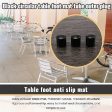 Rubber Caps 40-Piece Black Rubber Tube Ends 10mm Round - Multicolor - View 6