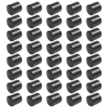 Rubber Caps 40-Piece Black Rubber Tube Ends 10mm Round - Multicolor - View 3