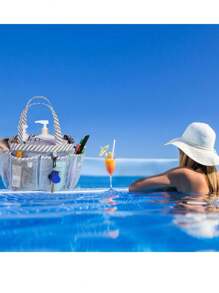 Mesh Storage Bag Handbag Multi-Functional Organizer Bag, Beach & Swimming Pool Shower Mesh Tote