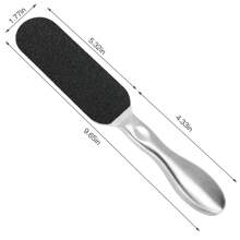 Biutee Foot File For Dead Skin Pedicure Foot Files Callus Remover Professional Sandpaper Pedicure Tools Reusable Stainless Steel Double Sided Foot Rasp Foot Scrubber Pedicure With 12 Replaceable Pads - Black - View 3