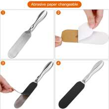 Biutee Foot File For Dead Skin Pedicure Foot Files Callus Remover Professional Sandpaper Pedicure Tools Reusable Stainless Steel Double Sided Foot Rasp Foot Scrubber Pedicure With 12 Replaceable Pads - Black - View 8