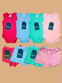 Baby Boys Rompers - Đỏ - Xem 1