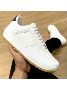 Stylish Sola Bicolor Sneakers Unisex Women's And Men's Modern Great Offer - trắng - Xem 2