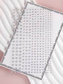 1pc 3D Holographic Rhinestone Face Jewels, Realistic Multi-Granule Iridescent Sparkle Crystal Sticker For Hair, Eyes, Face & Body Decoration, Suitable For Y2K Parties, Festivals, Makeup, Raves - Multicolor - View 5