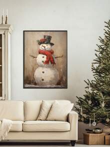 圣诞主题装饰肖像画，无框，墙壁深色肖像画布，客厅卧室艺术挂画，墙壁海报，家居装饰 11.8 英寸 X 17.7 英寸 / 15.7 英寸 X 23.6 英寸 - 彩色 - 查看 7