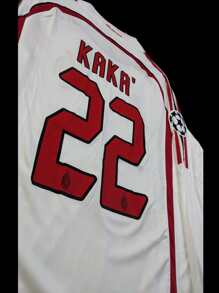 Jersey AC Milan Kaka' #22 Retro 2007 Visita - Blanco - Ver 6