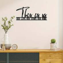 1 Set Once Upon A Time Metal Wall Art, DIY Wall Decor For Bedroom ,Wall Art Black Wall Hanging Decor Silhouette Wall Art For Bedroom Living Room Bathroom Office Hotel Wall Decoration - Black-gT458 - View 12