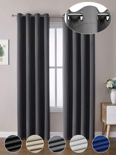 2 Paños Cortinas Blackout 2.30 X 3 M Habitación Sala de Cortinas para recamara Ventonas de negroconPaneles Draperie de de 91 pulgadas de largoúnica cortinas blackout de doble capa, 1 paneles con aislamiento térmico, cortinas largas y cortinas, 2 burg, oscurecimiento de la habitación, cortinas grises con ojales para sala de estar, recámara, ventana, exquisita y con un excelente efecto de sombreado Antifrío, Decoración,Insonorización, aislamiento térmico Artículos para Ventanas Cortinas, Muy adecuado para dormitorios y salas de estar, dormitorio, sala de estar, oscurecimiento a rayas,decoración del hogar, cortinas de ventana con ojales degradados,Antifrío, Cortinas Opacas de Estrellas para Salón, Decoración,Insonorización, aislamiento térmico Artículos para Ventanas / Cortina,creando un ambiente romántico(39 x 52 pulgadas ,52 x 84 pulgadas ,52 x 63 pulgadas,59 x 90 pulgadas  negras, azules, grises, rosas, beige y otros colores sólidos)Diferentes tamaños para que elijas