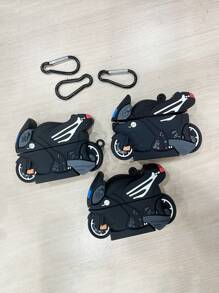 橙色卡通螃蟹保护壳适用于 Apple 蓝牙耳机 1/2、Pro、新款 3rd Gen、Pro 2 - 黑色 - 查看 9