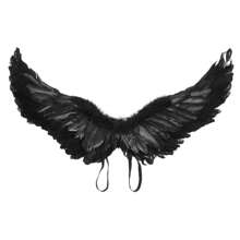 Adult Angel Wings Deluxe Feather Wings With Elastic Straps Halloween Costume Accessory For Men Women