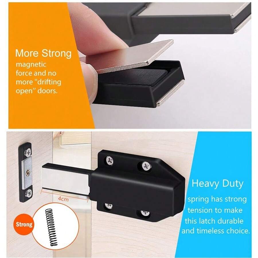 Push Latch Heavy Duty 4 Pack To Open Hardware Contact