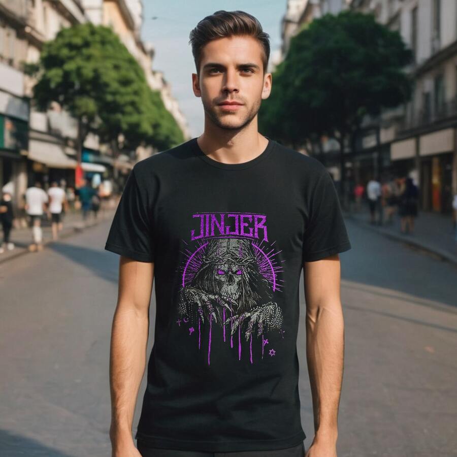 Men's T-Shirt - Jinjer - True Believer - Rock Shirt - Black - View 1